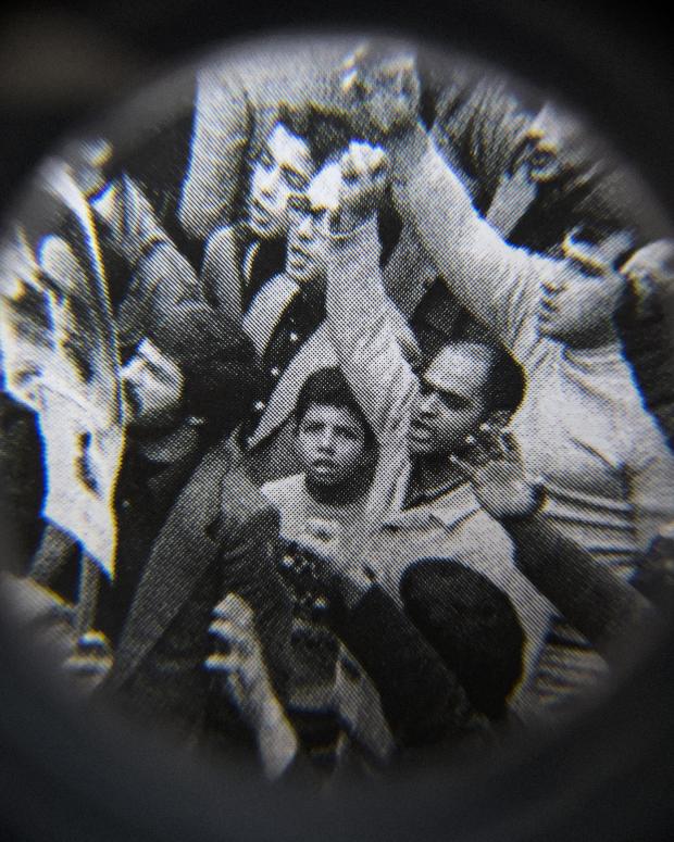 Untitled from “Eyes Dazzle as They Search for the Truth”, 2022 (Extracted from the photographs of the Islamic Revolution in 1979-80)